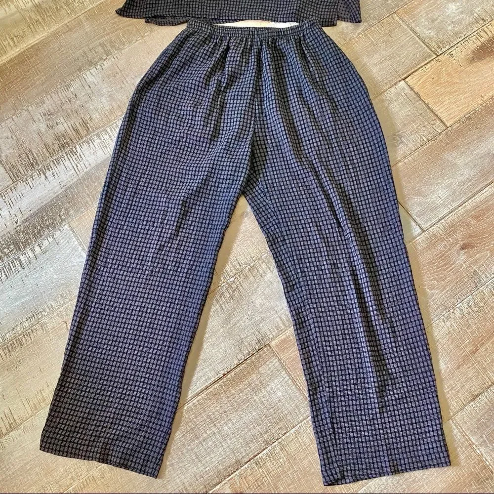 BREAD By Staley Gretzinger plaid 2 pieces set M